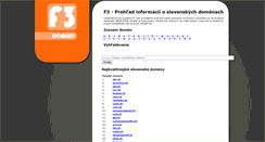 Desktop Screenshot of f3.sk