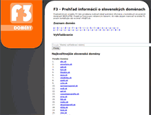 Tablet Screenshot of f3.sk